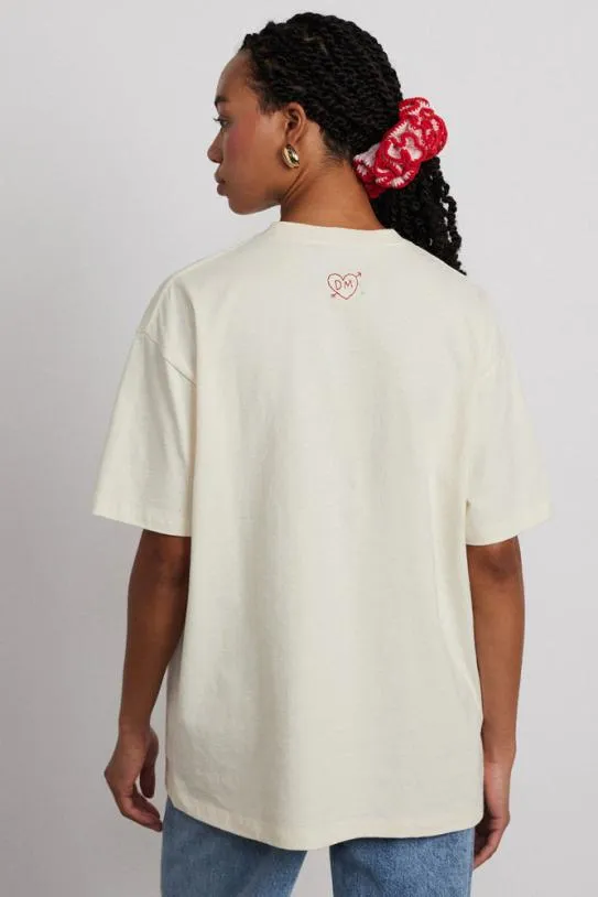 Tops Women Damson Madder Fruit Picnic Boyfriend Tee