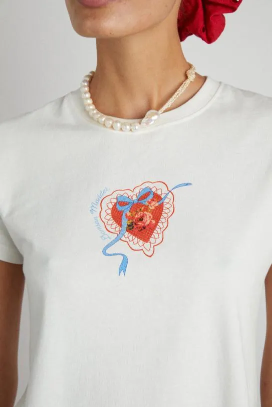 Tops Women Damson Madder Valentine Shrunken Tee
