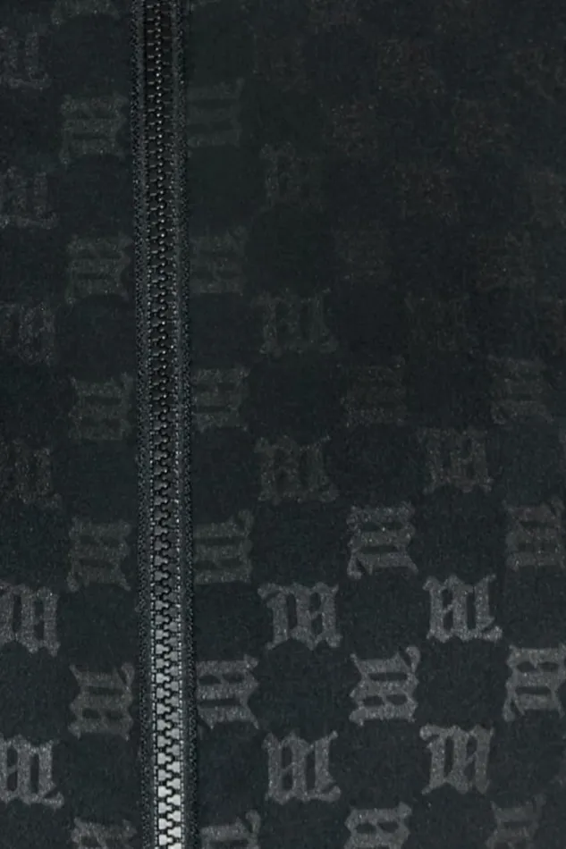 Tops Women MISBHV Monogram Zip Top Black