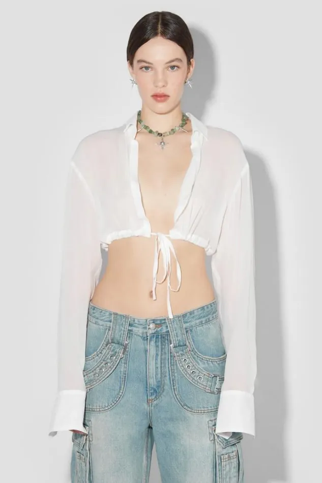 Tops Women MISBHV Resort Croped Shirt Off White
