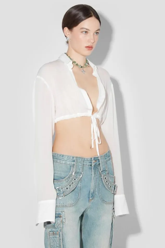 Tops Women MISBHV Resort Croped Shirt Off White