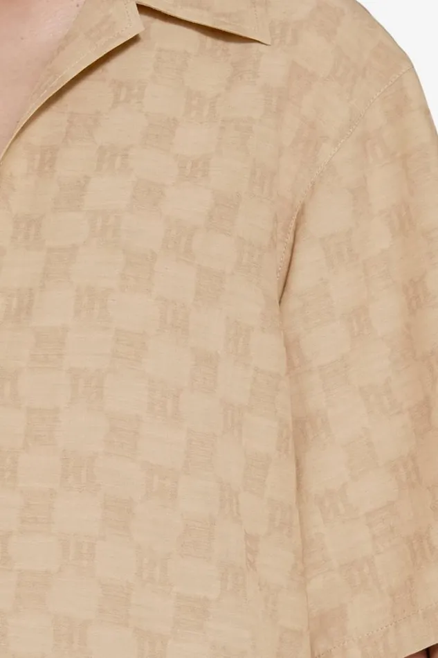 Tops Women MISBHV Resort Monogram Viscose Wool Shirt Beige