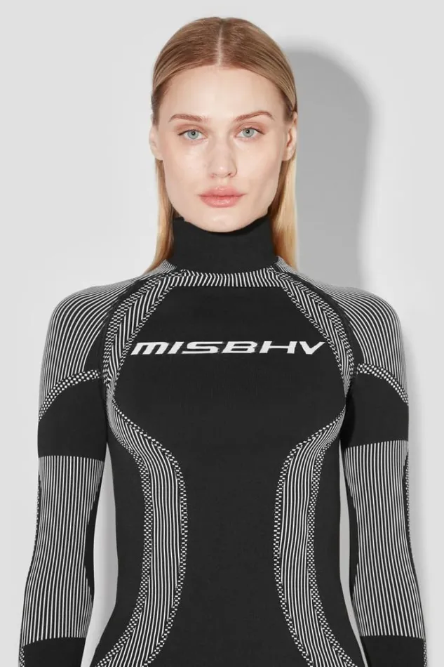Tops Women MISBHV Sport Active Wear Longsleeve Blackwhite