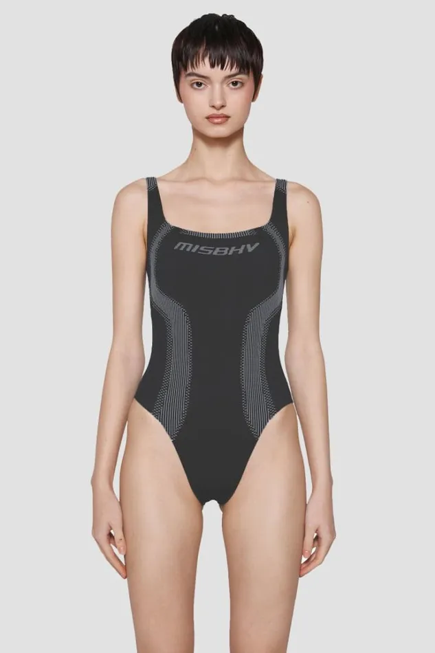 Tops Women MISBHV Sport Bodysuit Muted Black