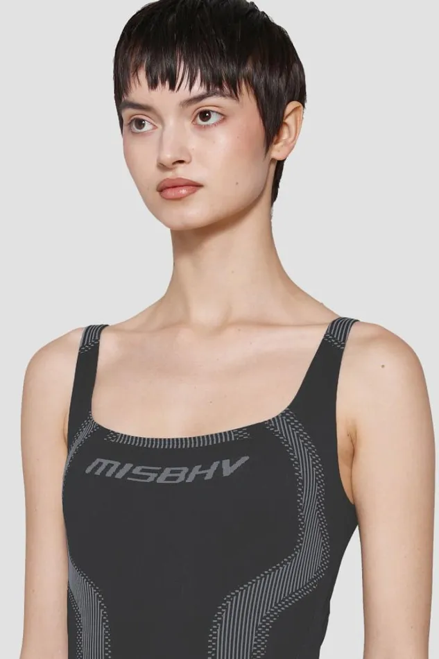 Tops Women MISBHV Sport Bodysuit Muted Black