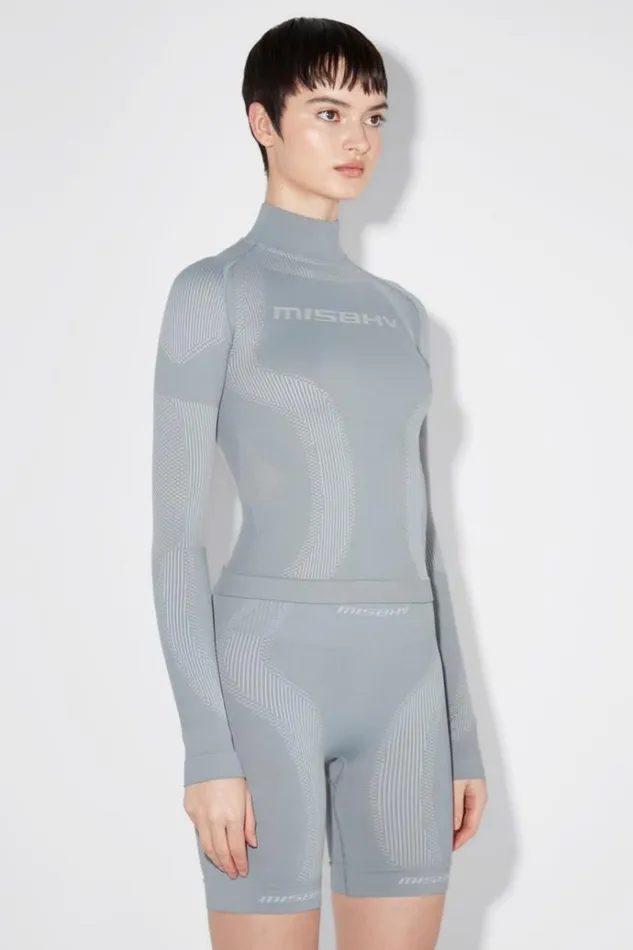 Tops Women MISBHV Sport Longsleeve Steel Blue