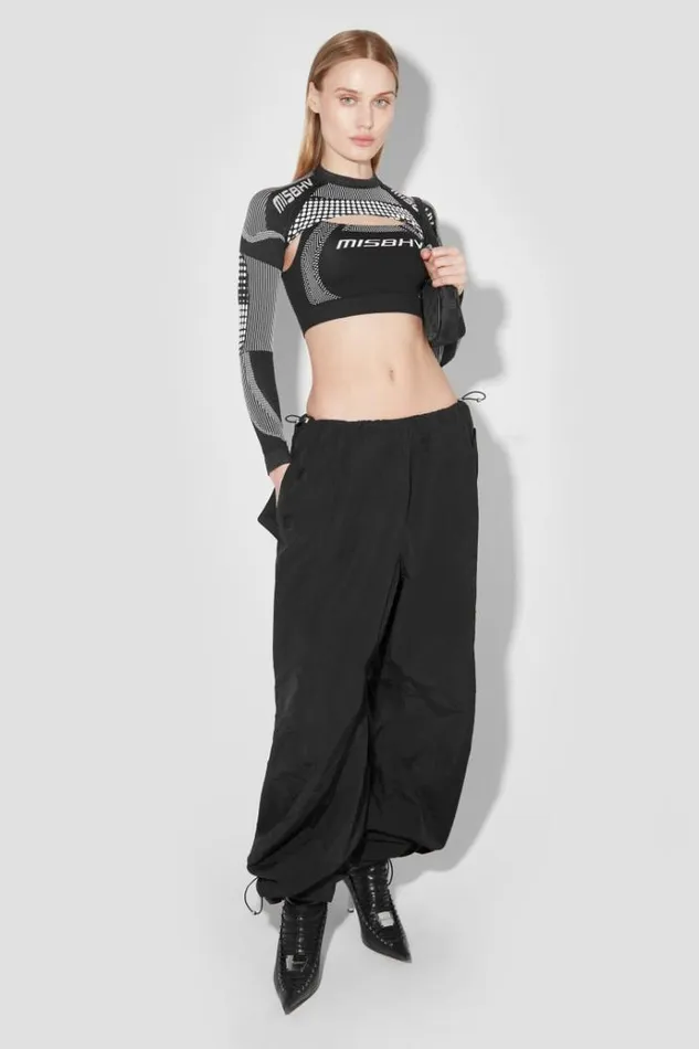 Tops Women MISBHV Sport Shrug Longsleeve Blackwhite