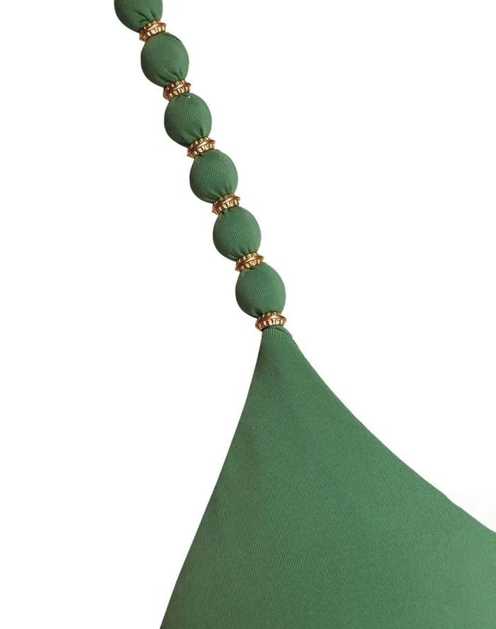Tops Women ViX Paula Hermanny Beads Tri Parallel Top 8211 Aspen