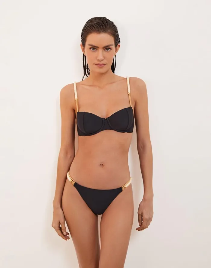 Tops Women ViX Paula Hermanny Brooke Mel Top 8211 Black
