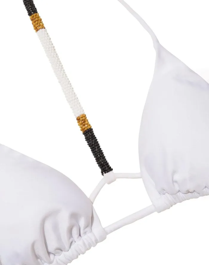 Tops Women ViX Paula Hermanny Ella Triangle Top 8211 White