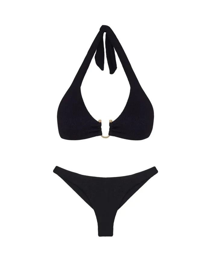 Tops Women ViX Paula Hermanny Firenze Callie Alanna Top 8211 Black
