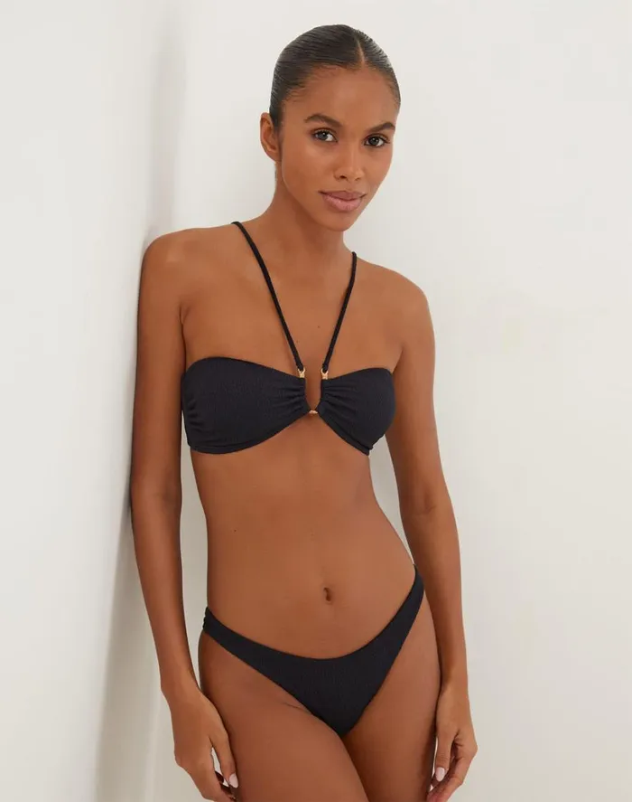 Tops Women ViX Paula Hermanny Firenze Callie Bandeau Top 8211 Black