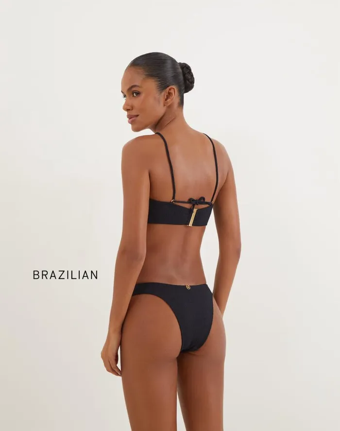 Tops Women ViX Paula Hermanny Firenze Callie Bandeau Top 8211 Black