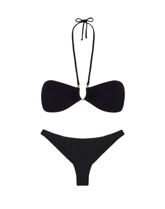 Tops Women ViX Paula Hermanny Firenze Callie Bandeau Top 8211 Black