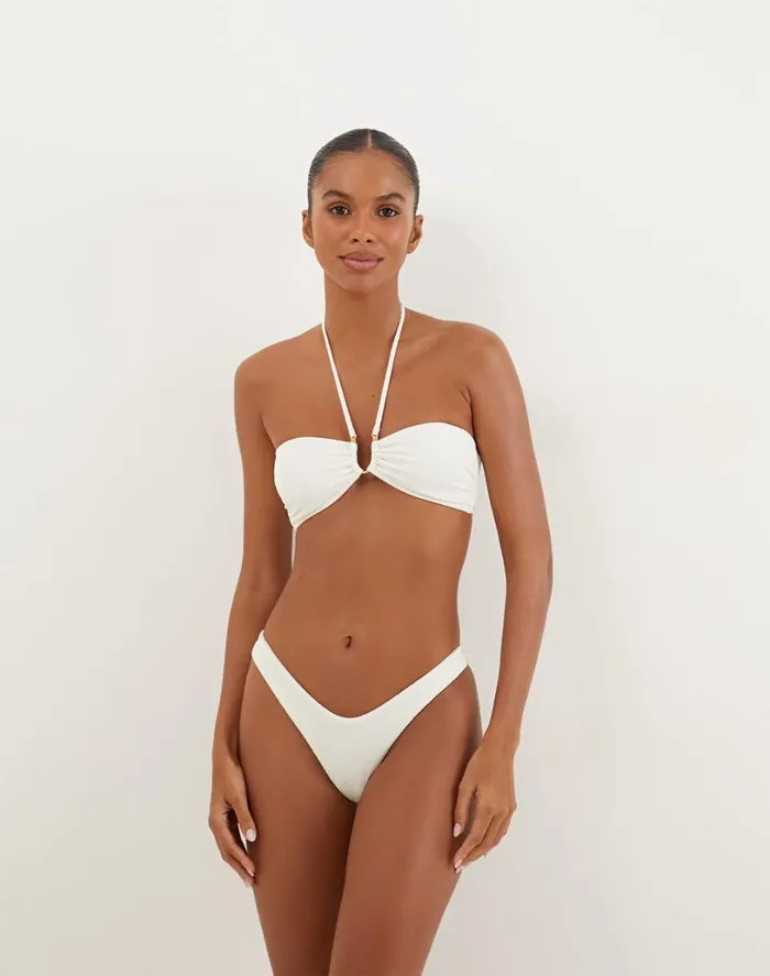 Tops Women ViX Paula Hermanny Firenze Callie Bandeau Top 8211 White