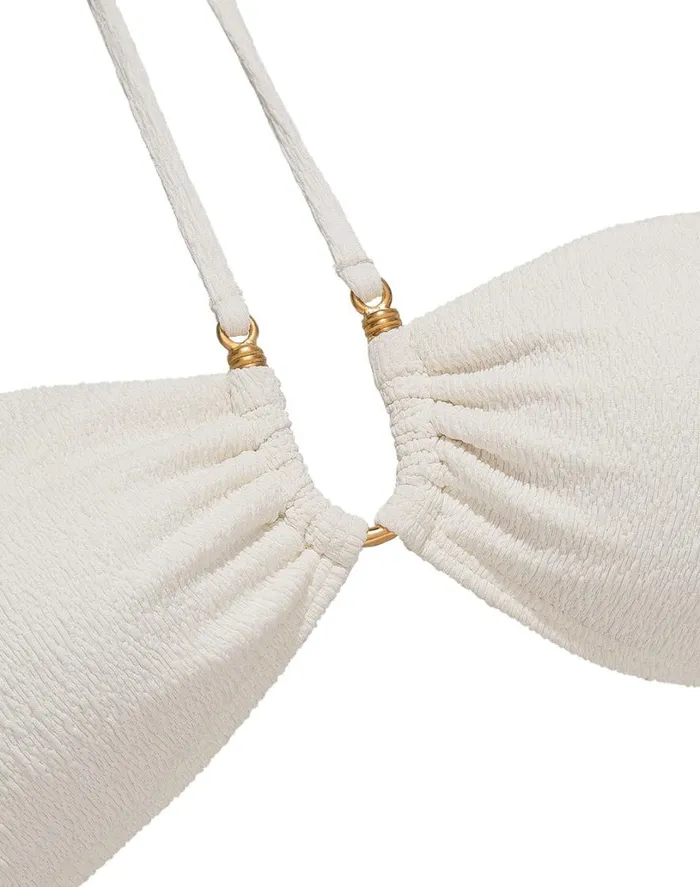 Tops Women ViX Paula Hermanny Firenze Callie Bandeau Top 8211 White