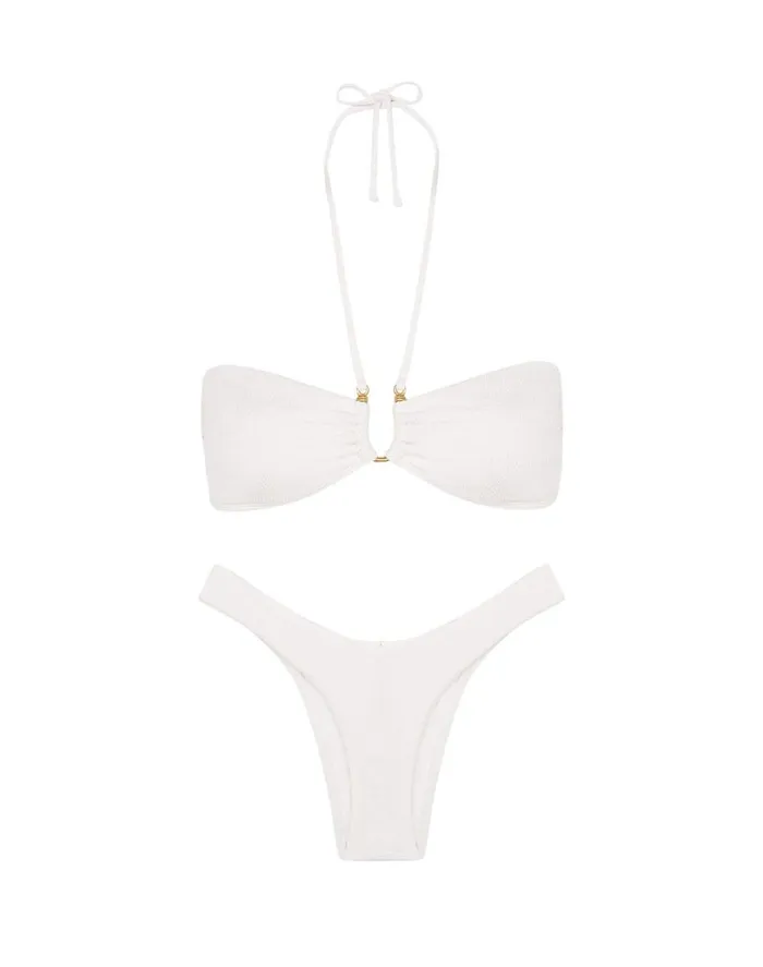 Tops Women ViX Paula Hermanny Firenze Callie Bandeau Top 8211 White