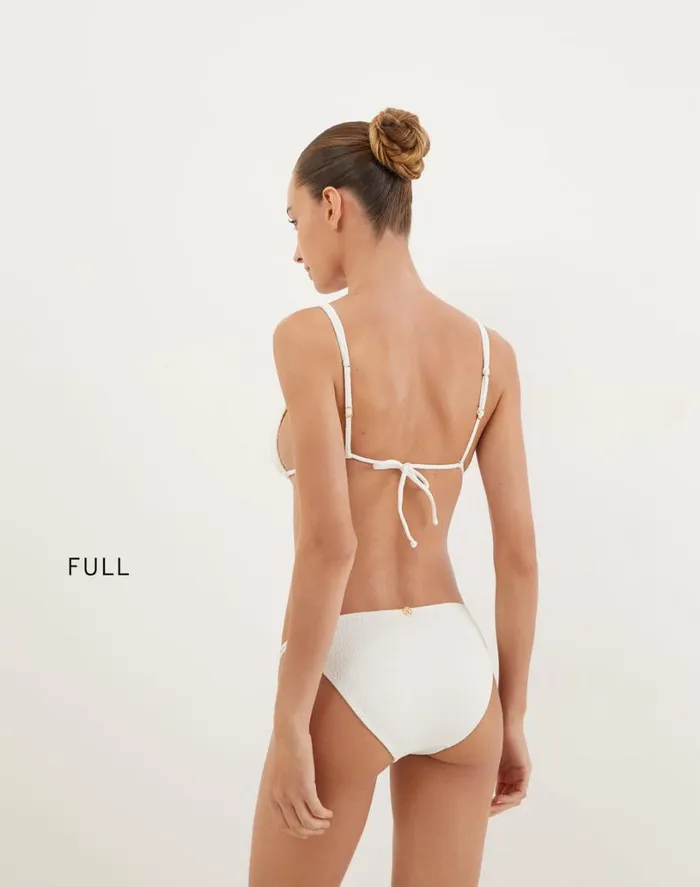 Tops Women ViX Paula Hermanny Firenze Callie Parallel Tri Top 8211 White