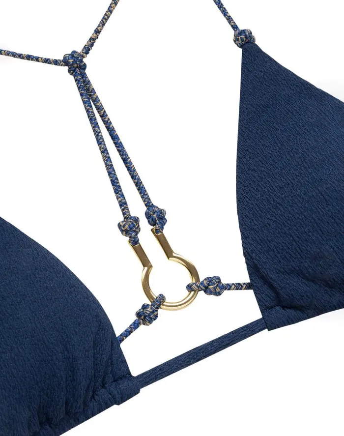 Tops Women ViX Paula Hermanny Firenze Diane T Back Top 8211 Indigo
