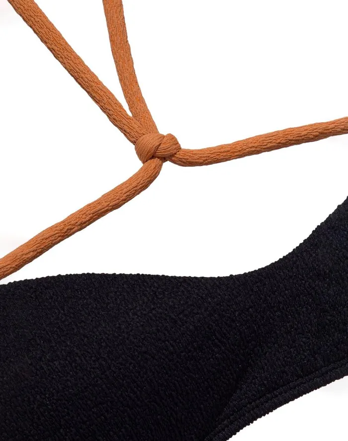 Tops Women ViX Paula Hermanny Firenze Edie Knot Top 8211 Black