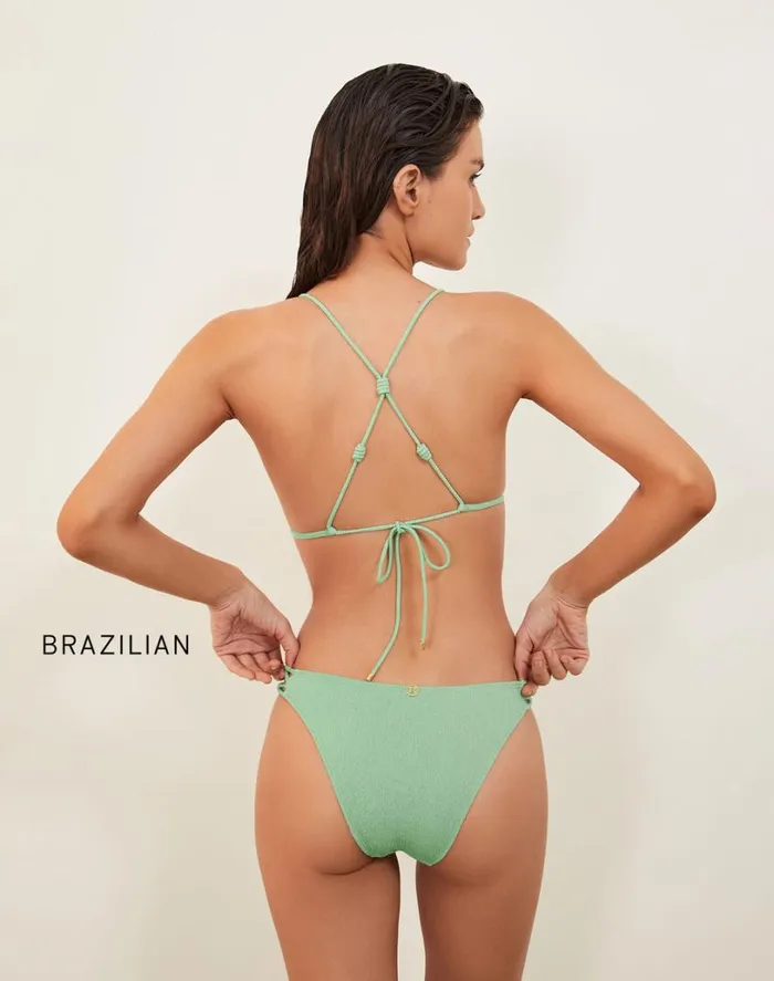 Tops Women ViX Paula Hermanny Firenze Gwen T Back Tri Top 8211 Pastel Mint