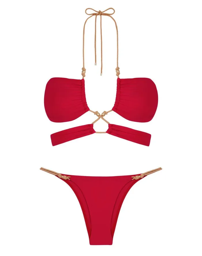 Tops Women ViX Paula Hermanny Gi Top 8211 Red Pepper