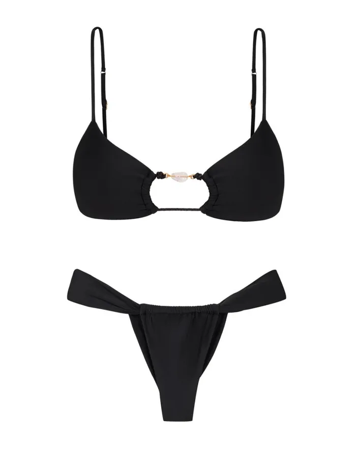 Tops Women ViX Paula Hermanny Ivy Erin Top 8211 Black