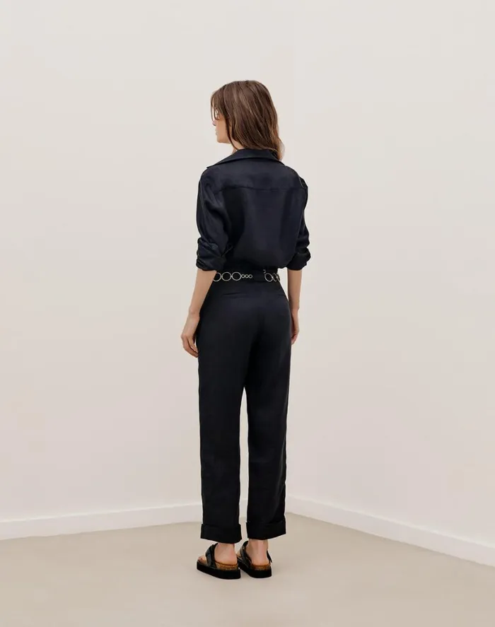 Tops Women ViX Paula Hermanny Jaque Long Sleeve Blouse 8211 Black