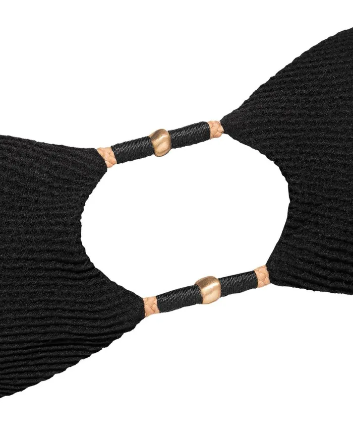 Tops Women ViX Paula Hermanny Layla Bandeau Top 8211 Black