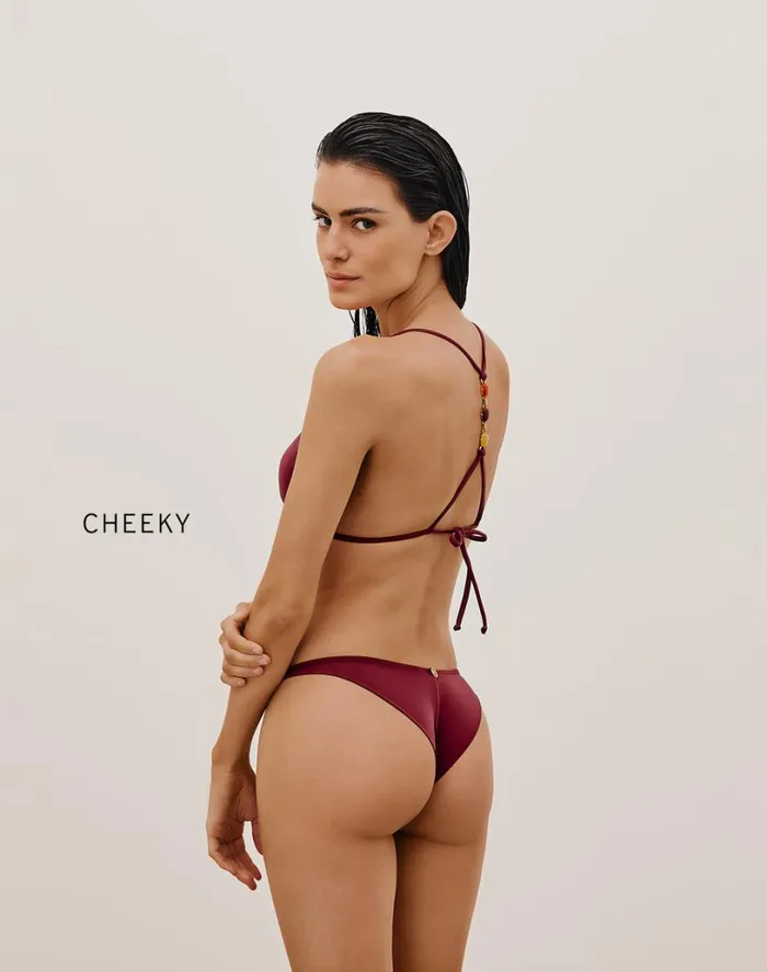 Tops Women ViX Paula Hermanny Martha T Back Top 8211 Cranberry