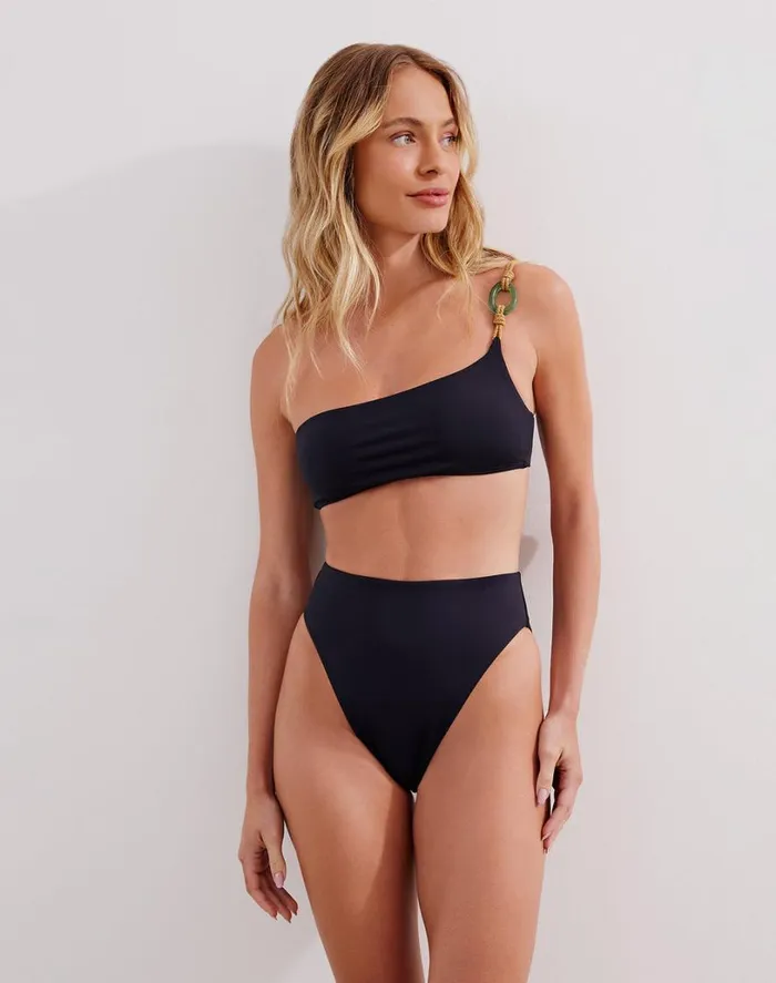 Tops Women ViX Paula Hermanny Matte Tuane Top 8211 Black