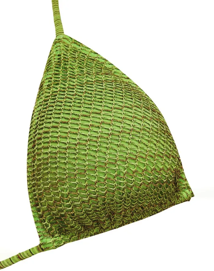 Tops Women ViX Paula Hermanny Mesh Tri Top 8211 Acid Green