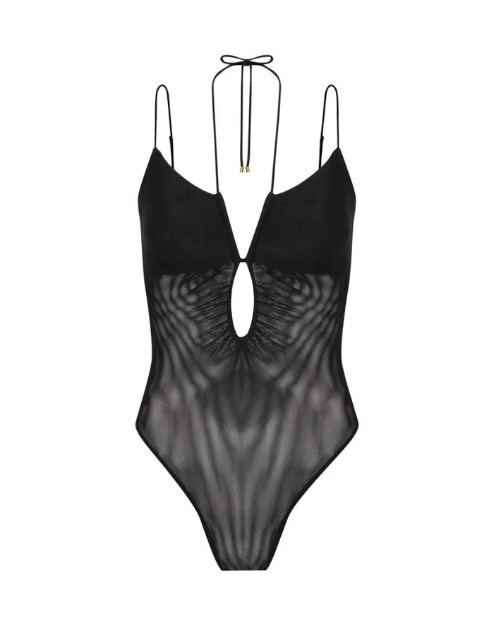 Tops Women ViX Paula Hermanny Misha Bodysuit 8211 Black