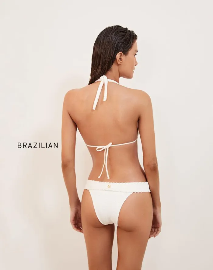 Tops Women ViX Paula Hermanny Scales Bia Tube Top 8211 Off White