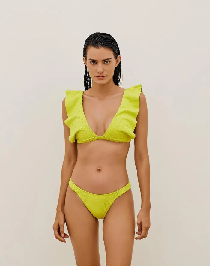 Tops Women ViX Paula Hermanny Scales Liz Top 8211 Wasabi