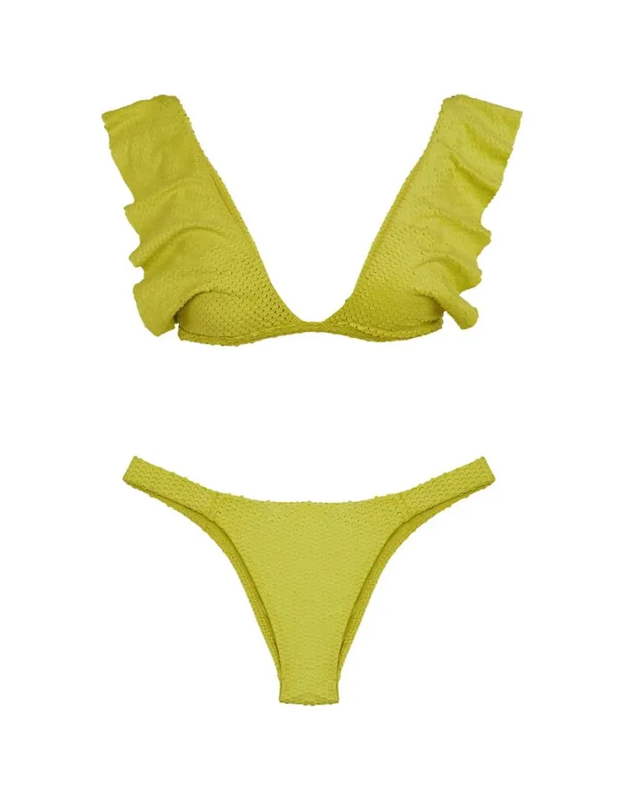 Tops Women ViX Paula Hermanny Scales Liz Top 8211 Wasabi