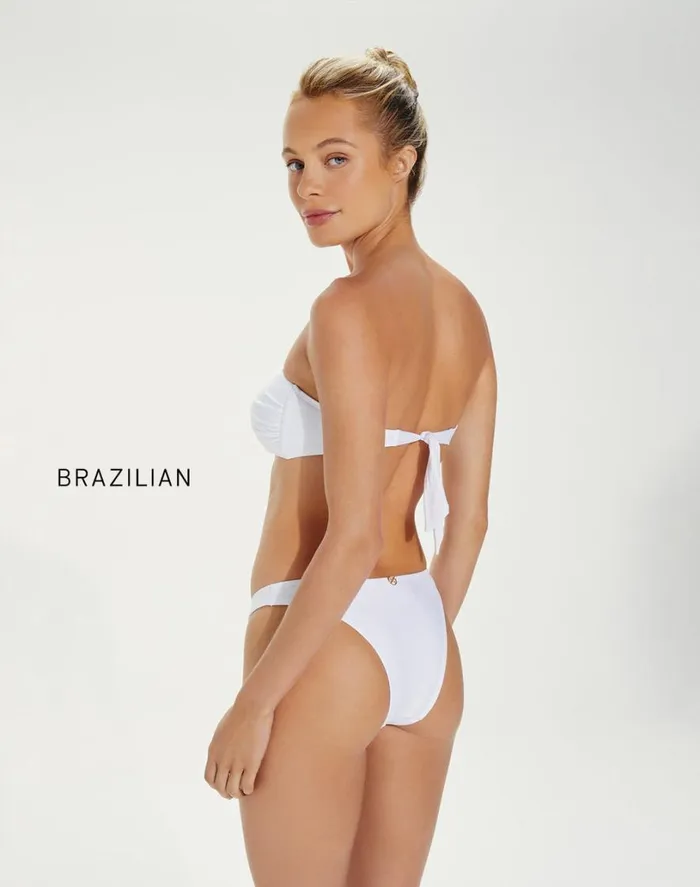 Tops Women ViX Paula Hermanny Square Bandeau Top 8211 White