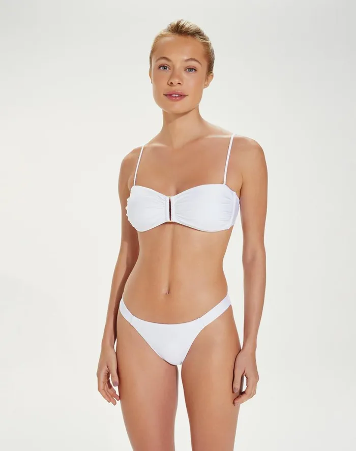 Tops Women ViX Paula Hermanny Square Bandeau Top 8211 White