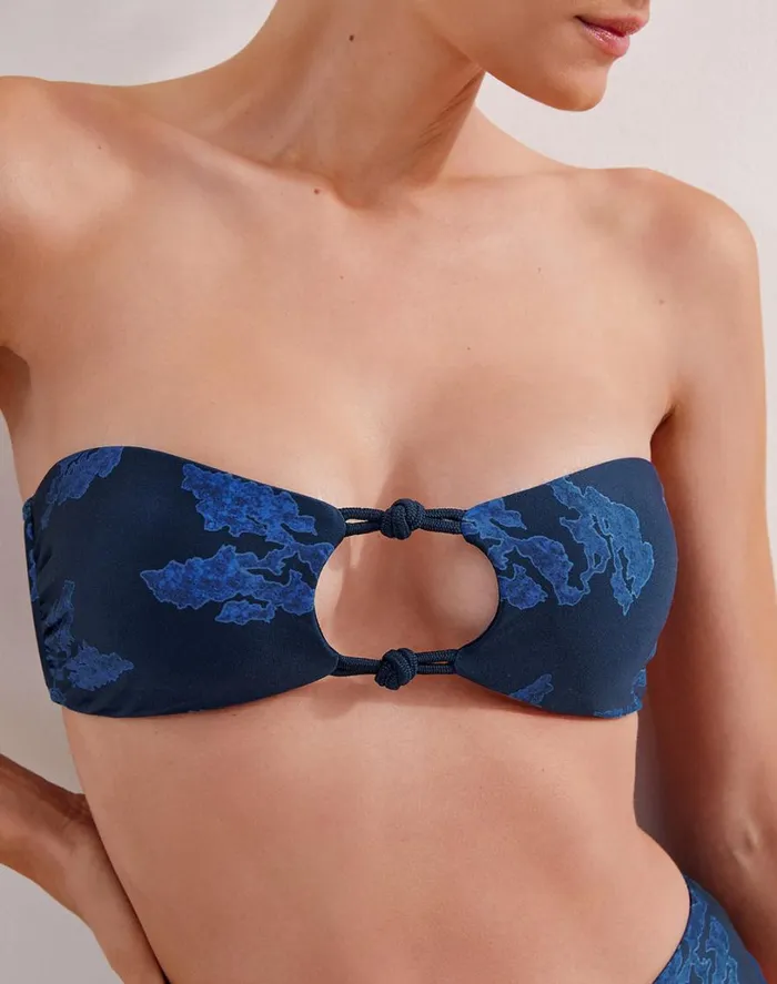 Tops Women ViX Paula Hermanny Stella Bandeau Top 8211 Quizas Indigo