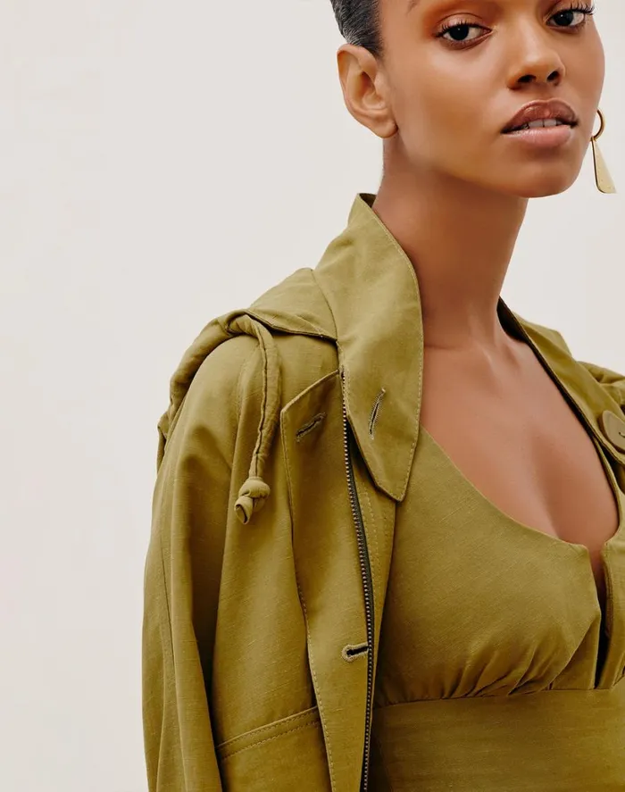 Tops Women ViX Paula Hermanny Yoko Jacket 8211 Avocado