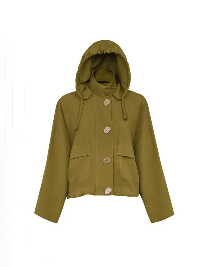 Tops Women ViX Paula Hermanny Yoko Jacket 8211 Avocado