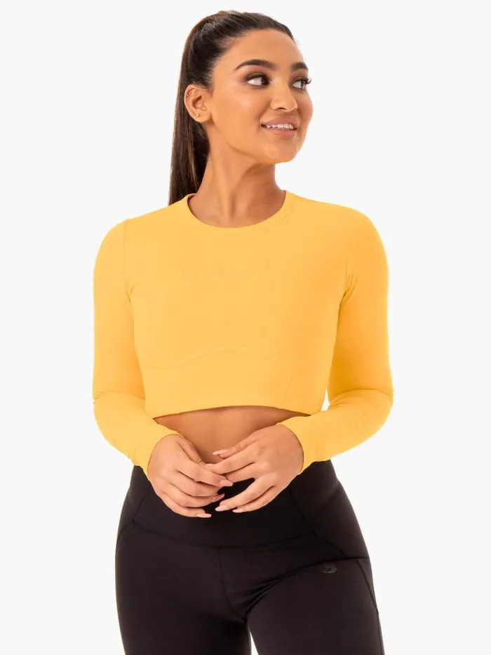 Tops Womens Ryderwear Sola Long Sleeve Top Mango