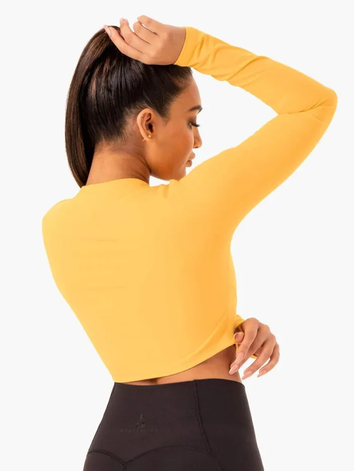 Tops Womens Ryderwear Sola Long Sleeve Top Mango