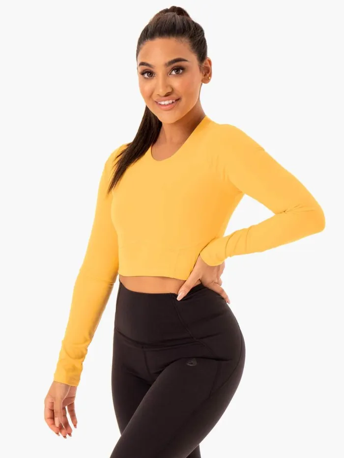 Tops Womens Ryderwear Sola Long Sleeve Top Mango