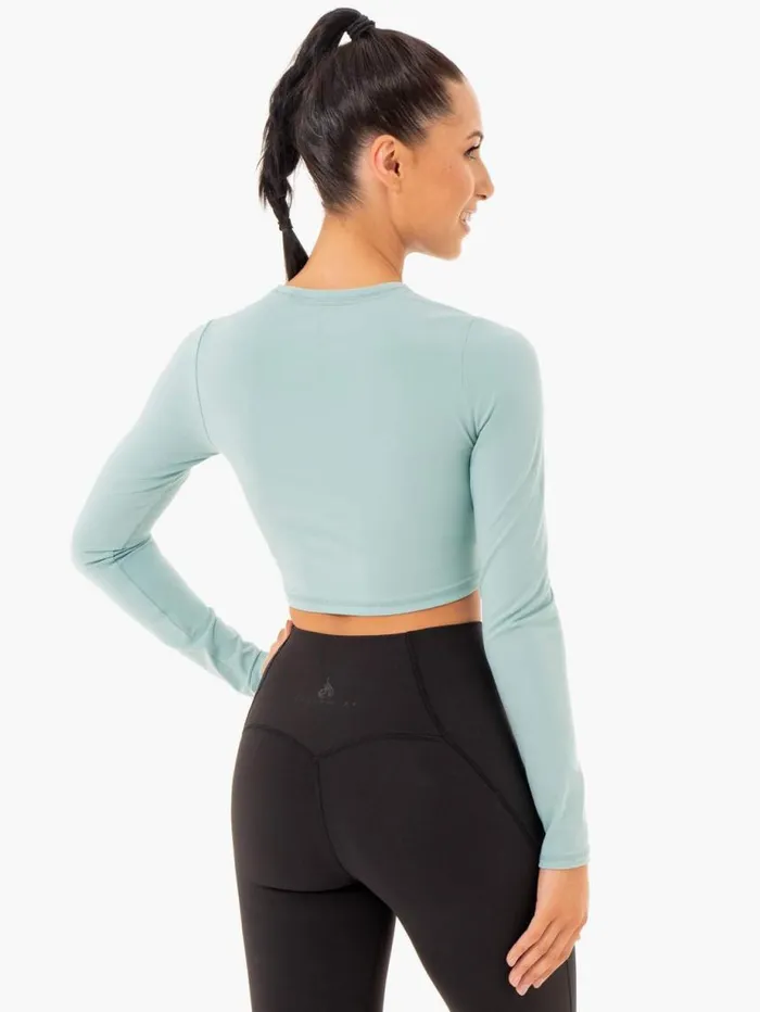 Tops Womens Ryderwear Sola Long Sleeve Top Seafoam Blue