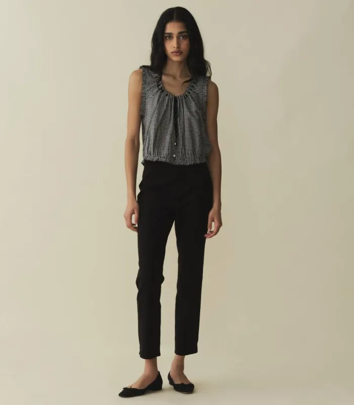 TRAVELER TOP La Maddalena Gingham Shop DEN Tops
