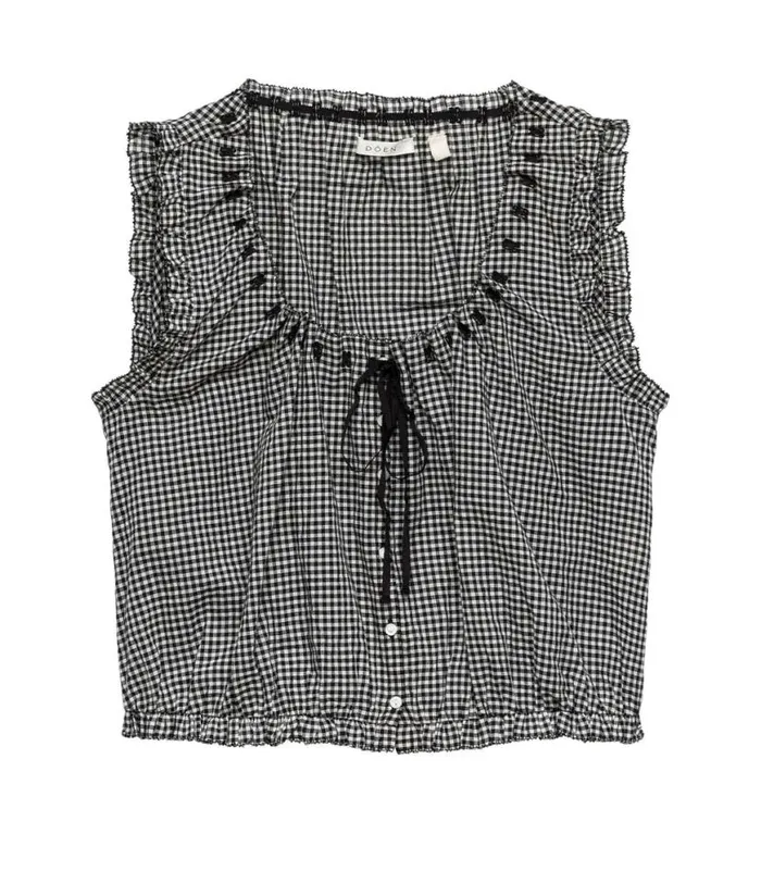 TRAVELER TOP La Maddalena Gingham Shop DEN Tops