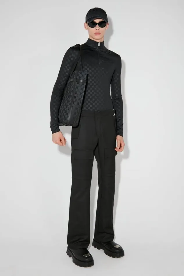 Trousers Men MISBHV Moto Tailoring Relaxed Trousers Black