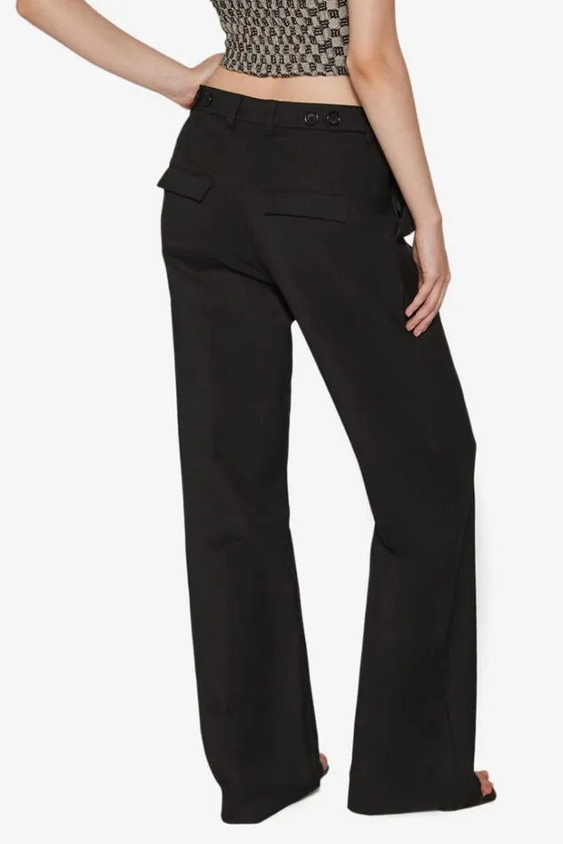 Trousers Women MISBHV Oversized Tailored Trousers Black
