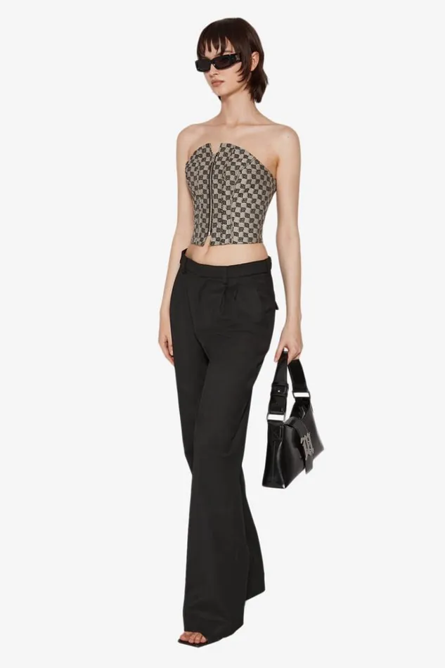 Trousers Women MISBHV Oversized Tailored Trousers Black